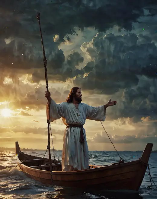 Jesus at sea